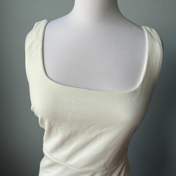 Lulus Loving Fate White Bow Square Neck Backless Maxi Dress Size Large - Picture 6 of 15